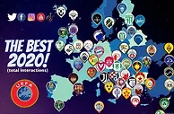 足球资讯：2020年欧足联各联赛最受网民欢迎球队，红军巴萨拜仁尤文巴黎在列