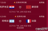 足球资讯：世界杯最新赛程！仅剩两场比赛，季军争夺战克罗地亚将对阵摩洛哥