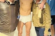 上半身与下半身对比明显????战胜阿森纳后，穿着内裤乱跑的哈兰德