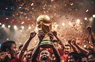让AI生成了一张“国足勇夺世界杯”的图片……可还行????