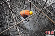 巢马铁路马鞍山公铁两用长江大桥进入主塔施工阶段