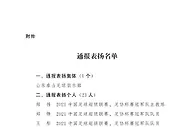 山东省政府通报表扬山东泰山足球俱乐部及有功人员