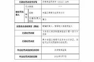 工商银行北京分行被罚25万元 因欺骗投保人、被保险人或受益人