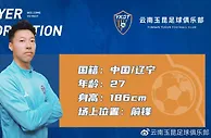 官方：前广州队球员王靖斌加盟中乙云南玉昆
