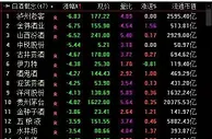 白酒板块走低 多只白酒股大跌