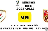 足球数据：亚洲预选赛前瞻，阿曼vs中国，阿曼主场作战，国足背水一战？播