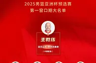 中国男篮公布亚预赛14人大名单：齐麟赵嘉义落选