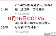 快收藏，2024欧洲杯全部赛程与对阵时间，中央5台直播欧洲杯！