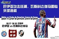 巴伊亚攻击狂潮，瓦斯科达伽马面临失球危机