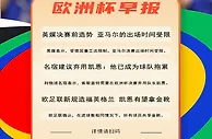 欧洲杯早报：亚马尔因童工法出场受限？ 名宿建议弃用凯恩