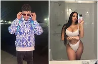 相差12岁的姐弟恋????火辣女友和三球在球馆约会 亲昵互动