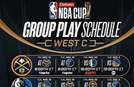 新赛季NBA杯分组出炉:湖人太阳再相遇 勇士掘金同组竞争