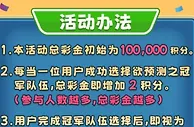 立即博购宝钱包累计存款参加世界杯冠军队伍预测