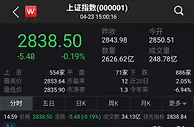 沪指震荡收跌0.19%  石油股一改颓势表现活跃