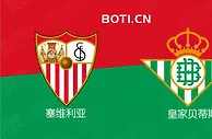 精选推荐: 西甲前瞻：塞维利亚 VS 皇家贝蒂斯