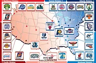 体育博彩NBA投注之NBA地图详情