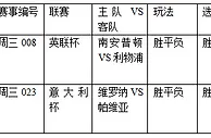 过关2串1: 圣徒阻击红军 维罗纳抢主胜