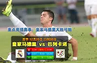 西甲动态：皇家马德里 vs 华历简奴