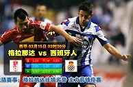 玩球网心水：西甲　3月15日 3:30　格拉那达 VS 西班牙人