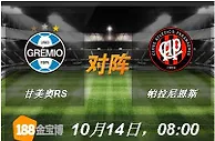 188BET金宝博10月14日巴西甲组联赛:甘美奥RS VS 帕拉尼恩斯 