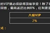八大胜八尊VIP 每月8%负盈利返还！顶级返还！