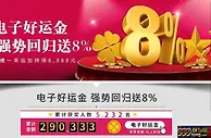 E世博-电子好运金强势回归送8%
