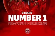 足球资讯：连续三年FIFA排名世界第一！比利时国家队官推发布庆祝海报
